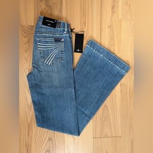 7 For All Mankind Tailorless Dojo Jeans Women's Trousers NWT 7FAMK NWT Size 25